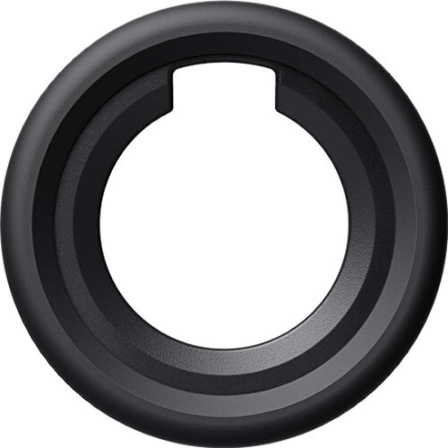 nikon_27224_dk_33_rubber_eyecup_1670109-900x900-1jpg | Kounio.gr Black circular ring with a large central opening and a small top notch, likely a lens adapter or mounting ring (informative).