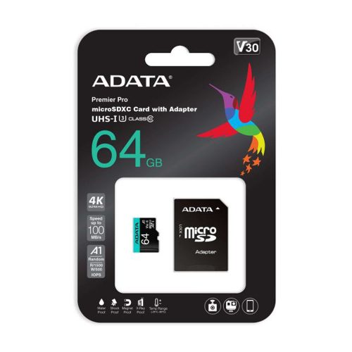 Κάρτα μνήμης SDΧC-micro  (UHS-I U3) + αντάπτορας